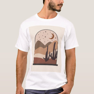 T-shirt Paysage désertique, Arizona, Art abstrait boho