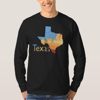 T-shirt Paysage désertique en forme de Texas 1