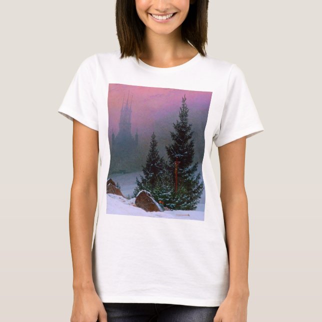 T-shirt Paysage d'hiver Caspar David Friedrich (Devant)