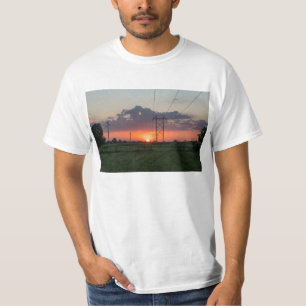 T-shirt Paysage du coucher de soleil