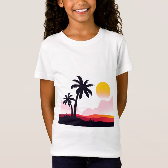 T-Shirt Paysage du coucher de soleil2 (Devant)