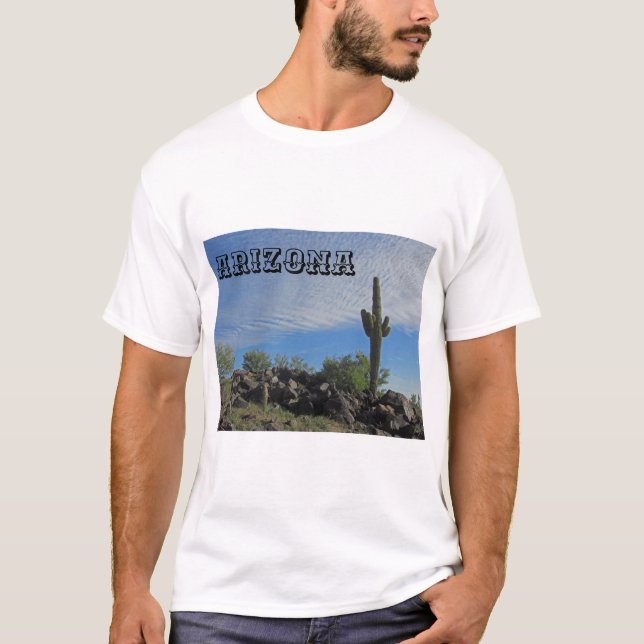 T-shirt Paysage du désert de l'Arizona Saguaro Cactus Phot (Devant)