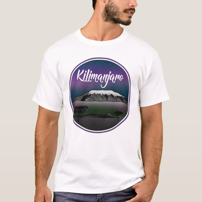 T-shirt Paysage du Mont Kilimanjaro (Devant)