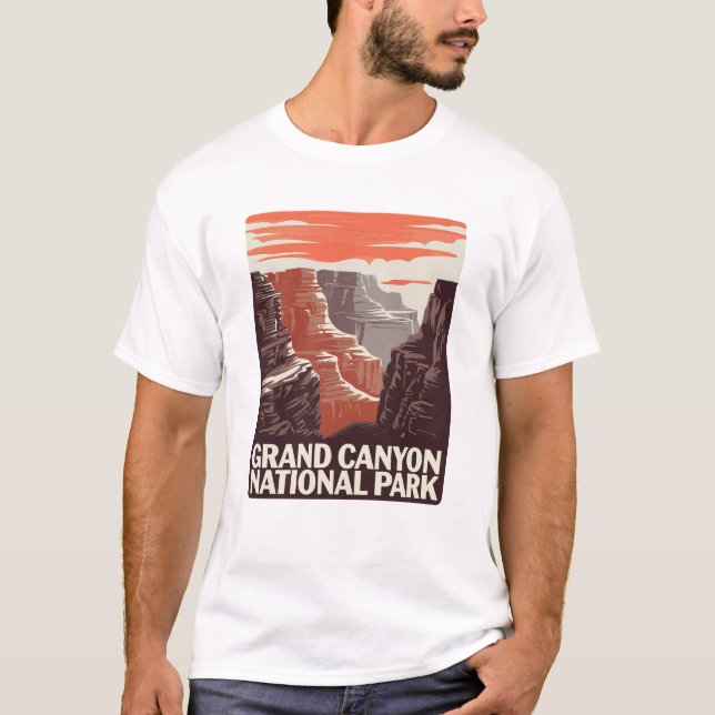 T-shirt Paysage du parc national du Grand Canyon (Devant)