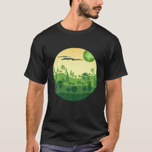 T-shirt Paysage Faune Nature Forêt Arbres
