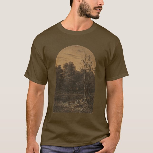 T-shirt Paysage forestier (Devant)