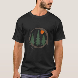 T-shirt Paysage forestier de pins Abstraits