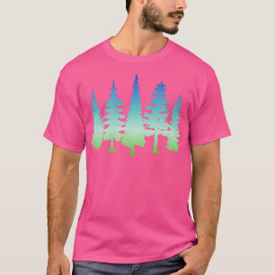 T-shirt Paysage forestier mystérieux Silhouette Streetwear