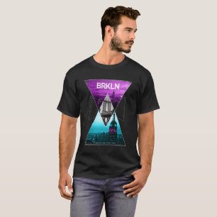 T-shirt Paysage géométrique de Brooklyn New York City,