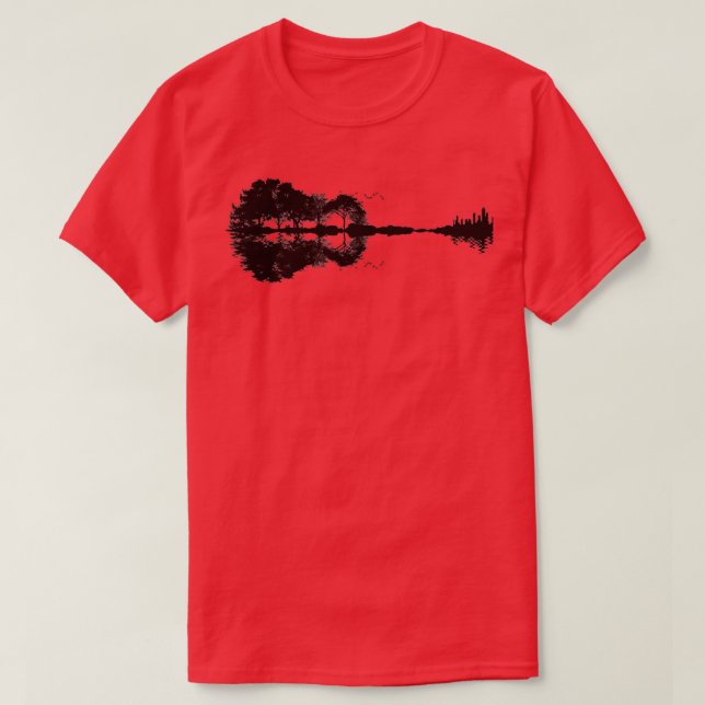 T-shirt Paysage guitare Musique Paysage (Design devant)
