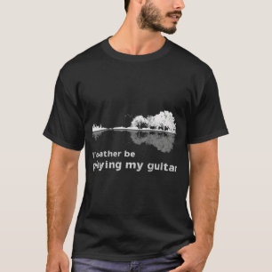 T-shirt Paysage guitare Plutôt Jouer Guitare