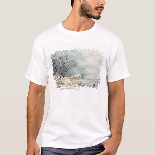 T-shirt Paysage : Hiver (Devant)