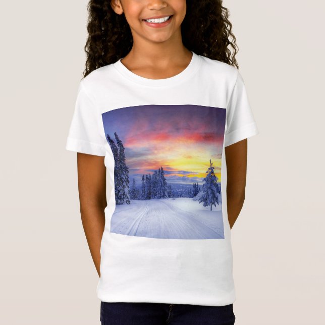 T-Shirt Paysage hivernal (Devant)
