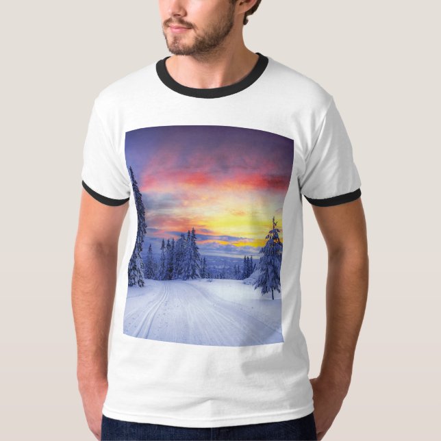T-shirt Paysage hivernal (Devant)