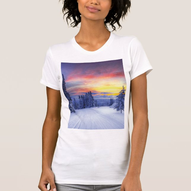 T-shirt Paysage hivernal (Devant)