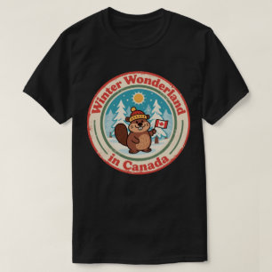 T-shirt Paysage hivernal merveilleux au Canada Art