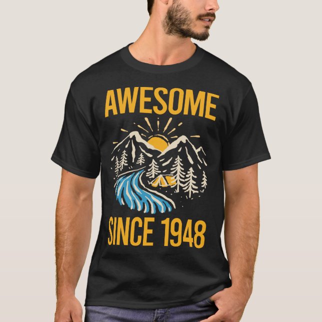 T-shirt Paysage - Incroyable depuis 1948 (Devant)
