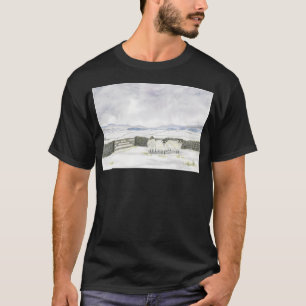 T-shirt Paysage Irlandais En Aquarelles Métalliques Actif