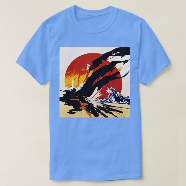T-shirt Paysage japonais (Design devant)
