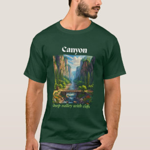 T-shirt Paysage majestueux de la vallée du Canyon - Nature