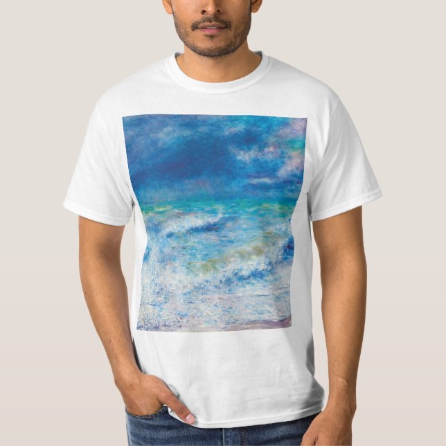T-shirt Paysage marin (1897) par Pierre-Auguste Renoir (Devant)