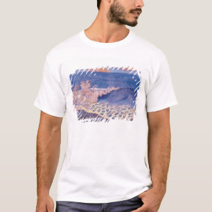 T-shirt Paysage marin bleu, effet de vague, c.1893