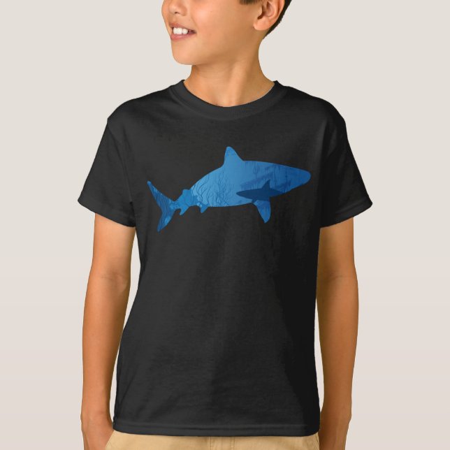 T-shirt Paysage marin du requin Wilderness (Devant)