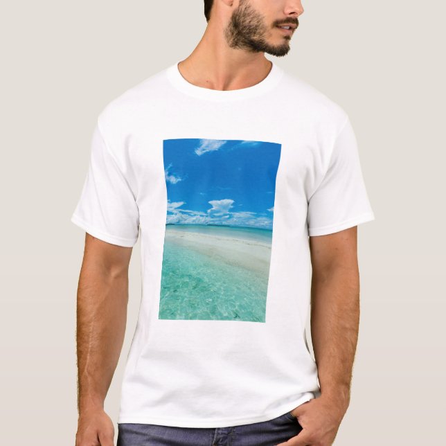 T-shirt Paysage marin tropical bleu, Palaos (Devant)