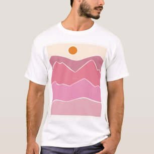 T-shirt Paysage, Montagne, Naïf