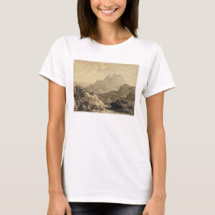 T-shirt Paysage montagneux, c.1780 (gris et lavage de brun