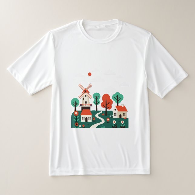 T-shirt Paysage naïf (Poser)