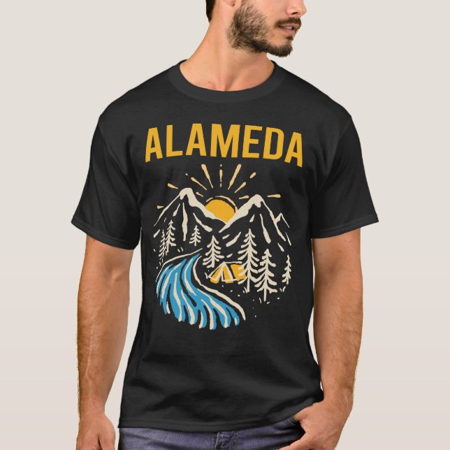 T-shirt Paysage naturel Alameda (Devant)