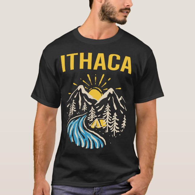 T-shirt Paysage naturel Ithaca (Devant)