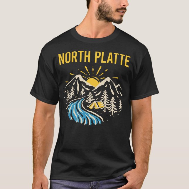 T-shirt Paysage naturel North Platte (Devant)