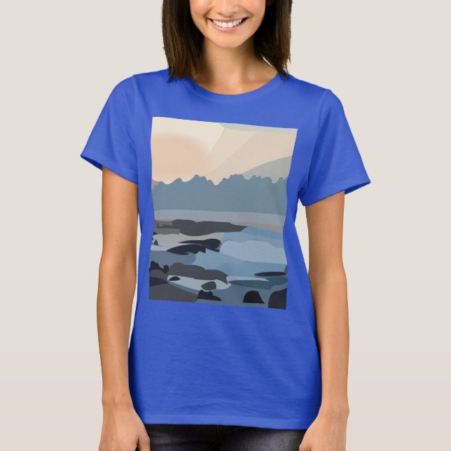 T-shirt Paysage naturel Ocean Sea Sky (Devant)