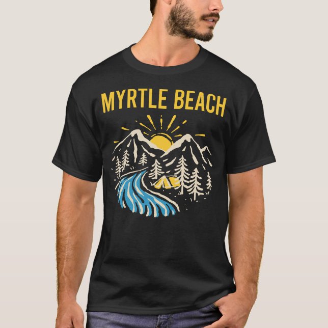 T-shirt Paysage naturel Plage de Myrtle (Devant)
