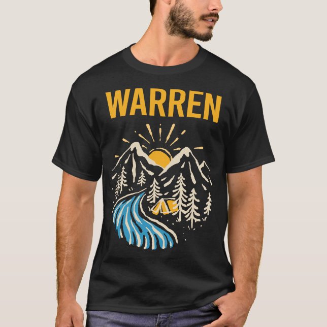 T-shirt Paysage naturel Warren (Devant)