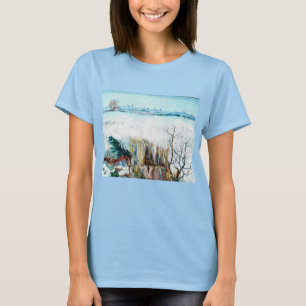 T-shirt Paysage neigeux avec Arles par Vincent van Gogh