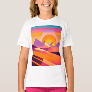 T-SHIRT PAYSAGE NEO GEO SUNSET