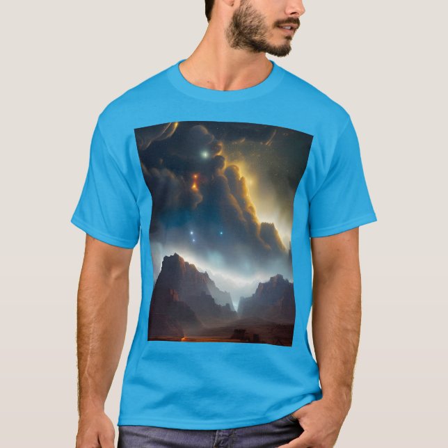 T-shirt Paysage nuageux (Devant)