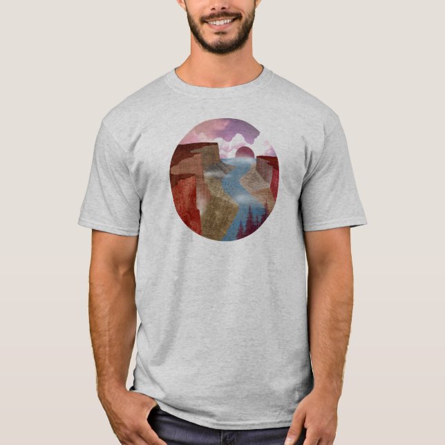 T-shirt Paysage océanique du Canyon (Devant)