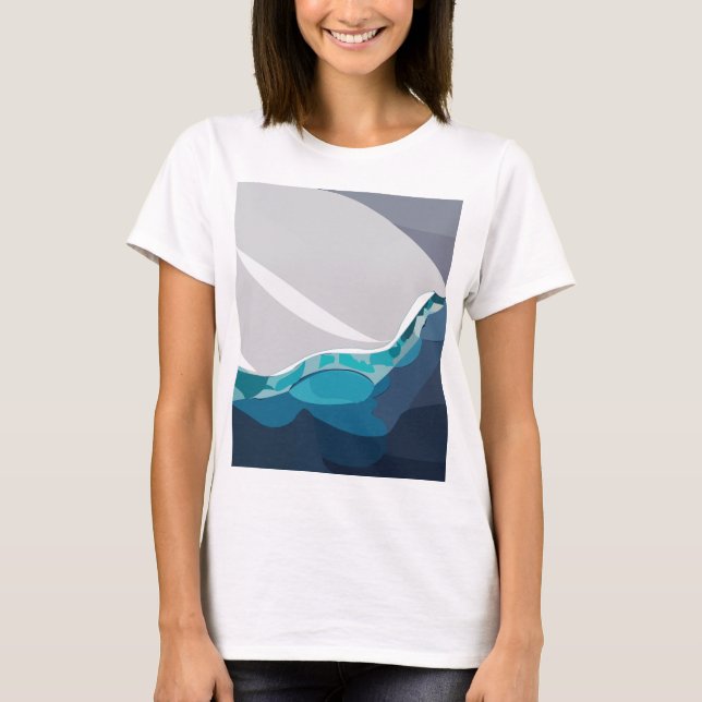T-shirt Paysage océanique iceberg  (Devant)