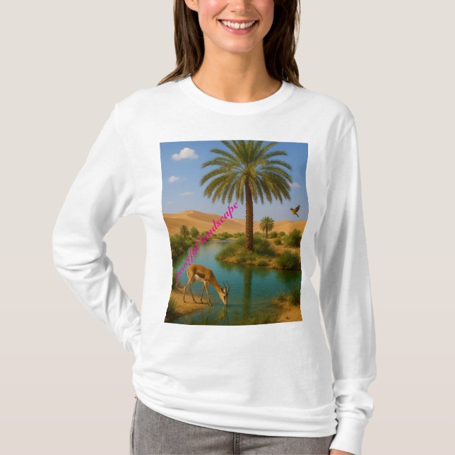 T-shirt paysage paisible (Devant)