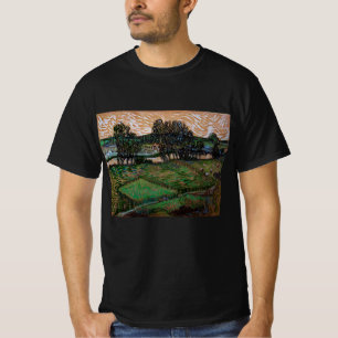 T-shirt Paysage, Pont à travers Oise par Vincent van Gogh