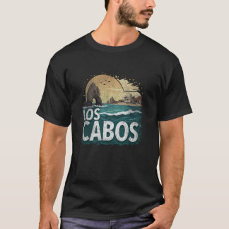 T-shirt Paysage Rétro Los Cabos Souvenir Vintage