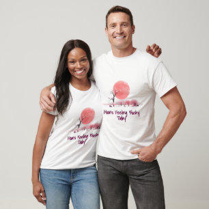 T-shirt Paysage rêvé de la lune rose