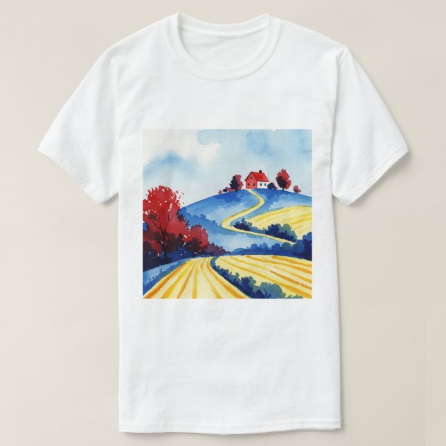 T-shirt Paysage rural (Design devant)