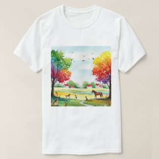 T-shirt Paysage rural