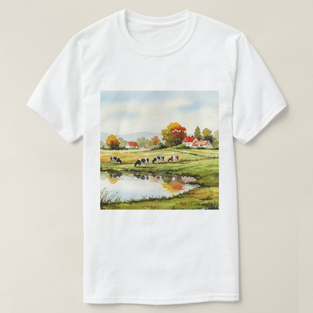 T-shirt Paysage rural (Design devant)