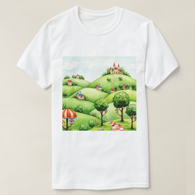 T-shirt Paysage rural (Design devant)